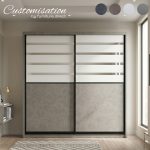 [Customise] VOLDA Full Melamine Sliding Door Wardrobe