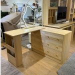 GALLE Solid Ash Wood Extendable Dressing Table-Natural - Image 13