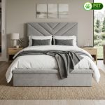 SANREMO Pet Friendly Hydraulic Storage Queen Bed-Grey