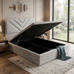 SANREMO Pet Friendly Hydraulic Storage Queen Bed-Grey - Image 2