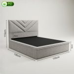 SANREMO Pet Friendly Hydraulic Storage Queen Bed-Grey - Image 4