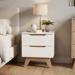 MARIAN 2 Drawers Bedside Table-White