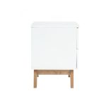 MARIAN 2 Drawers Bedside Table-White - Image 8
