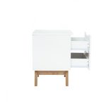 MARIAN 2 Drawers Bedside Table-White - Image 3
