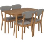 JOSEPH 4 Seater Dining Set-Natural - Image 11