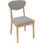 [Set of 2] JOSEPH Dining Chair-Natural - Image 8