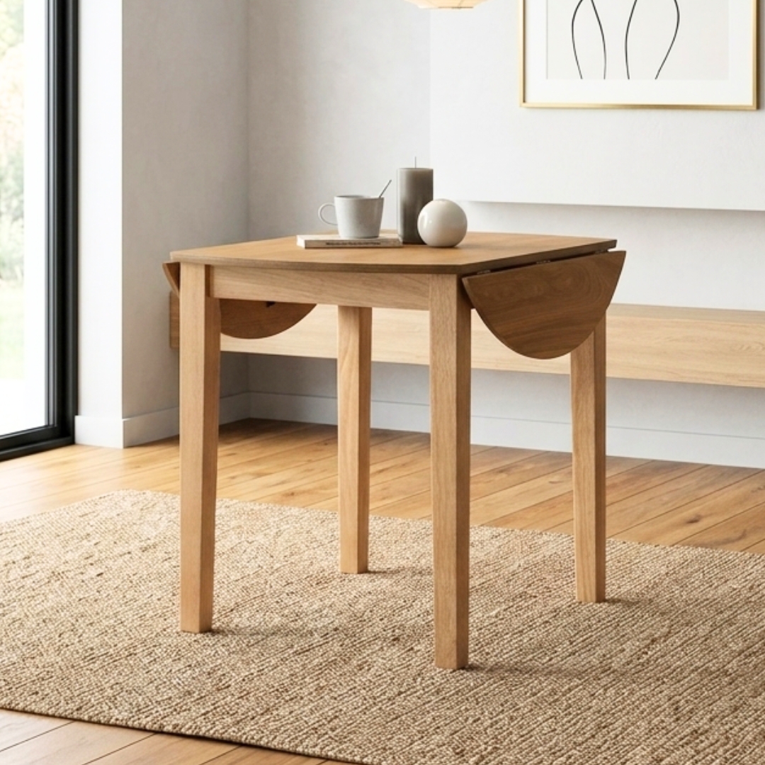142016 EFFIE EFFIE 18+52+18cm Drop Leaf Extension Table-Natural - Image 1