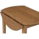 EFFIE 18+52+18cm Drop Leaf Extension Table-Natural - Image 5