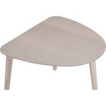 STELLA Triangle Shaped Wooden Dining Table-White Wash - Image 9