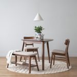 STELLA Triangle Shaped Wooden Dining Table-Grey - Image 7