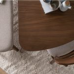STELLA Triangle Shaped Wooden Dining Table-Grey - Image 6