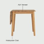 TARGUS 75+40cm Drop Leaf Extension Table-Natural - Image 10