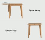 TARGUS 75+40cm Drop Leaf Extension Table-Natural - Image 8