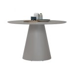 GUNO D120cm Melamine Top Dining Table-Grey - Image 5