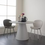 GUNO D120cm Melamine Top Dining Table-Grey - Image 3