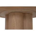 ZOLO D120cm Oak Veneer Top Round Table-Oak - Image 5