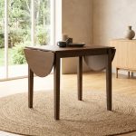 DORIC 30+80+30cm Drop Leaf Extension Table-Cocoa