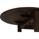 DORIC 30+80+30cm Drop Leaf Extension Table-Cocoa - Image 7