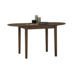 DORIC 30+80+30cm Drop Leaf Extension Table-Cocoa - Image 3