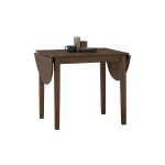DORIC 30+80+30cm Drop Leaf Extension Table-Cocoa - Image 4
