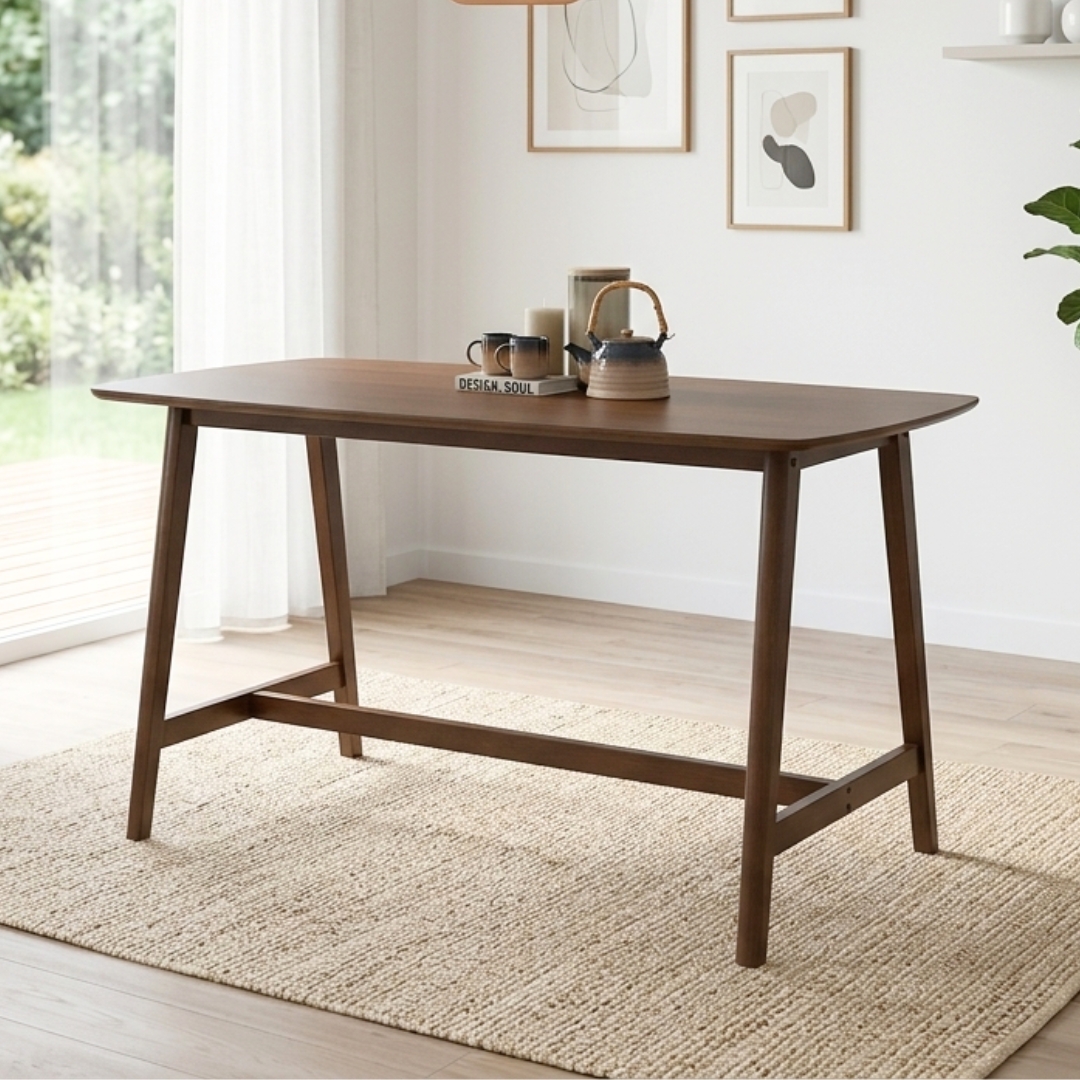 144126 MOLLY TABLE MOLLY 140cm Counter Bar Table-Cocoa - Image 1