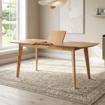 ARTHUR 120+30cm Butterfly Extension Table-Natural
