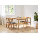 ARTHUR 120+30cm Butterfly Extension Table-Natural - Image 8