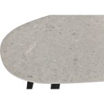 SUVAE 160cm Peddle Shaped Melamine Dining Table-Grey - Image 8