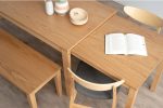 DELTA 120+75cm Extension Table-Natural - Image 5
