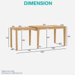 DELTA 120+75cm Extension Table-Black - Image 10