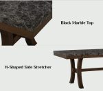ORIS 200cm Marble Dining Table-Cocoa - Image 9