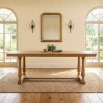 TARRICE 220cm Mindy Veneer Dining Table-Natural - Image 2