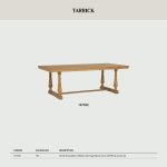 TARRICE 220cm Mindy Veneer Dining Table-Natural - Image 11