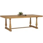 TARRICE 220cm Mindy Veneer Dining Table-Natural - Image 5
