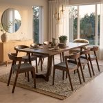 VARNOL 8 Seater Mindy Veneer Dining Set-Cocoa - Image 2