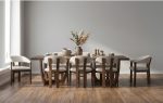 VARNOL 240cm Mindy Veneer Dining Table-Cocoa - Image 10