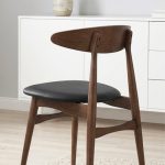 [Set of 2] TELYN PU Seat Dining Chair-Cocoa - Image 2
