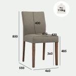 LADEE 8 Seater Dining Set-Cocoa - Image 6