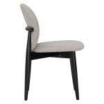[Set of 2] OLESE Dining Chair-Black - Image 4
