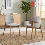 [Set of 2] OLESE Dining Chair-Natural