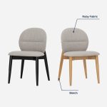 [Set of 2] OLESE Dining Chair-Black - Image 12