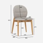 [Set of 2] OLESE Dining Chair-Black - Image 13