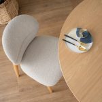 [Set of 2] OLESE Dining Chair-Natural - Image 4