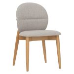 [Set of 2] OLESE Dining Chair-Natural - Image 8
