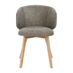 [Set of 2] ADONIS Dining Arm Chair-Stone Grey - Image 4