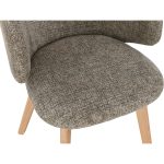 [Set of 2] ADONIS Dining Arm Chair-Stone Grey - Image 6
