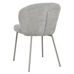 [Set of 2] DOLLA Curved Back Dining Chair-Grey - Image 8