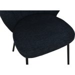 [Set of 2] DOLLA Curved Back Dining Chair-Blue - Image 7