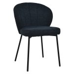 [Set of 2] DOLLA Curved Back Dining Chair-Blue - Image 9