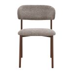 [Set of 2] CASSY Curved Back Dining Chair-Grey - Image 10